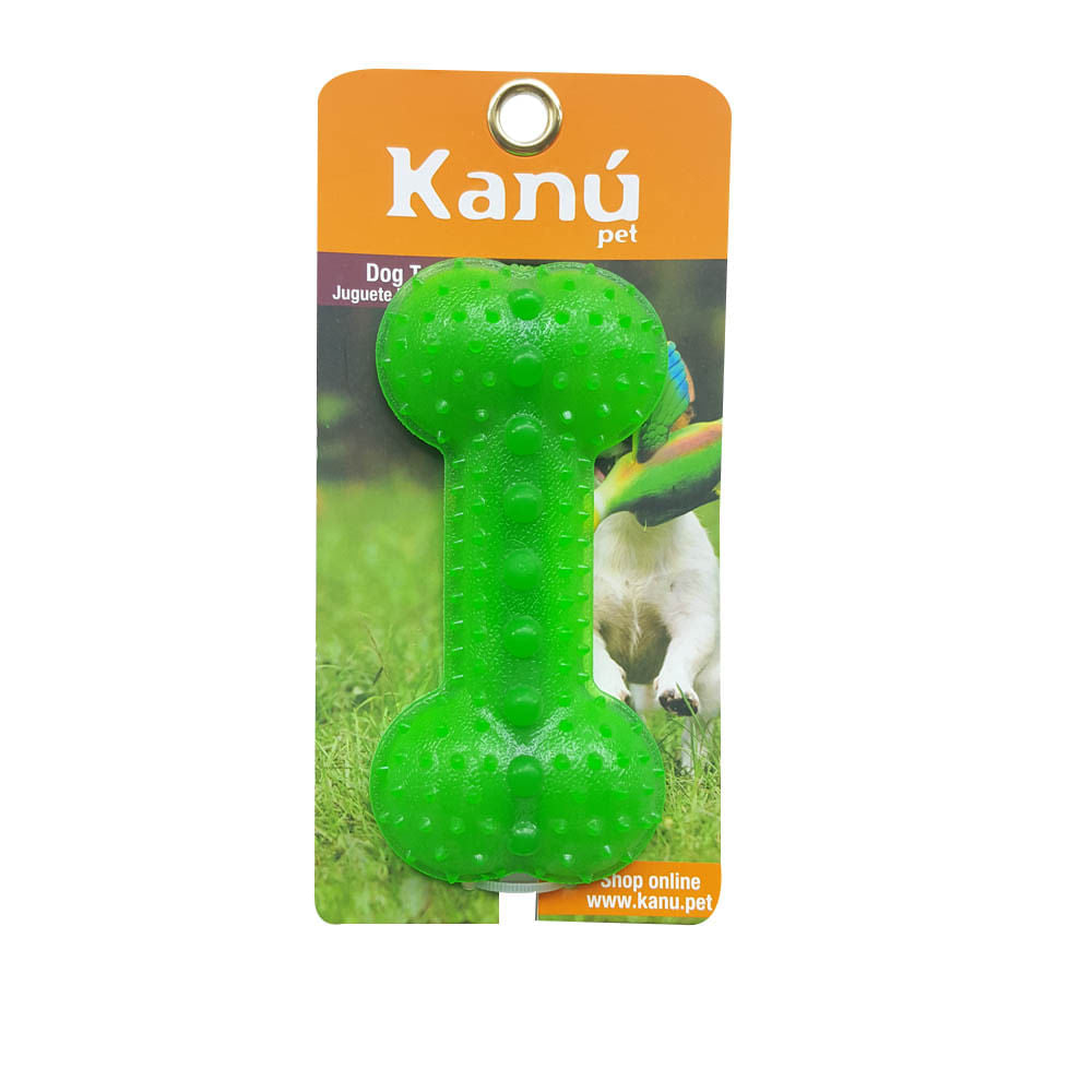 Juguete Porta Snack de Hueso Verde Kanu Pet para perro