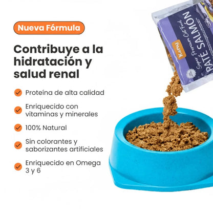 Alimento Húmedo Pate de Salmón Kanu Pet para Gatos