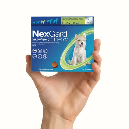 Antipulgas Nexgard Spectra para Perros M de 7 a 15 Kg