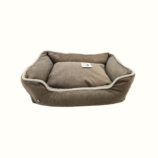 Cama Rectangular Brum Café / Beige Kanu Pet  para Perro