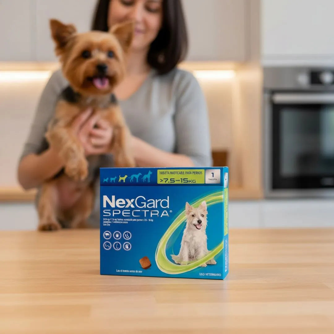 Antipulgas Nexgard Spectra para Perros M de 7 a 15 Kg