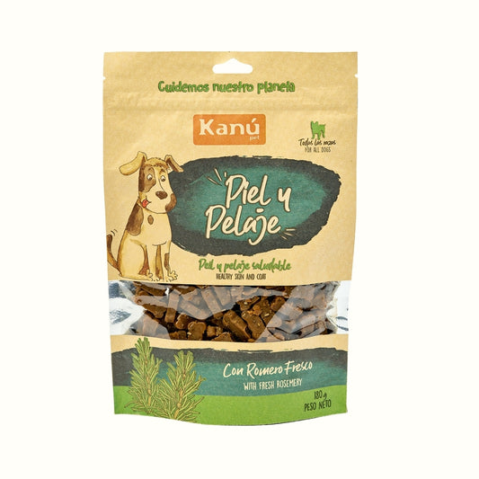 Snacks Galletas Kanu Pet Piel y Pelaje Para Perro 180 GR