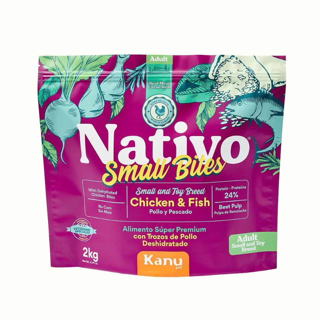 Alimento seco para perro adulto Nativo Small Bites Pollo Kanu Pet