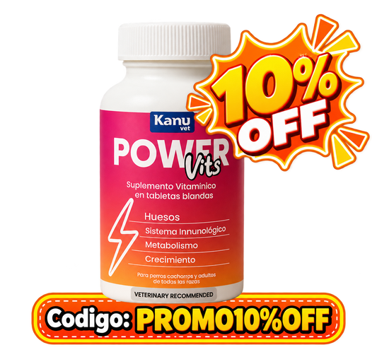 Suplemento Vitamínico Power Vits Kanu Vet Masticable para Perros