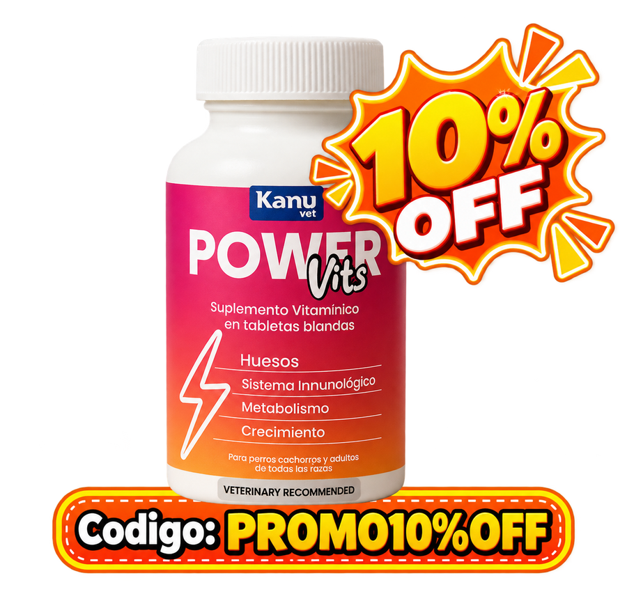 Suplemento Vitamínico Power Vits Kanu Vet Masticable para Perros
