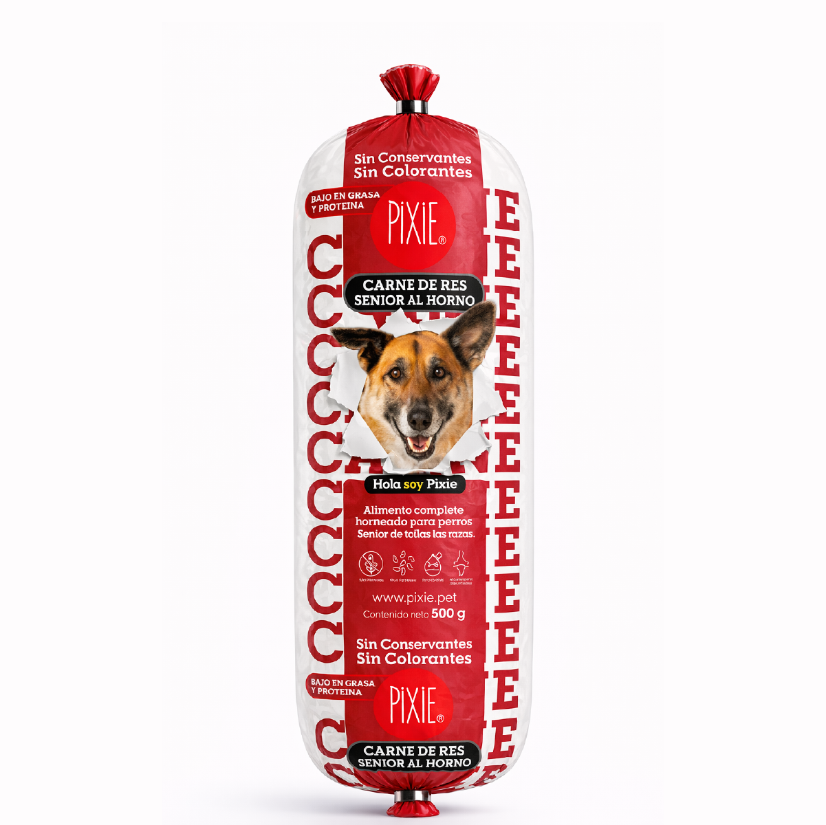 Alimento Congelado  Pixie de carne al horno para perros senior (baja en grasa y proteína)