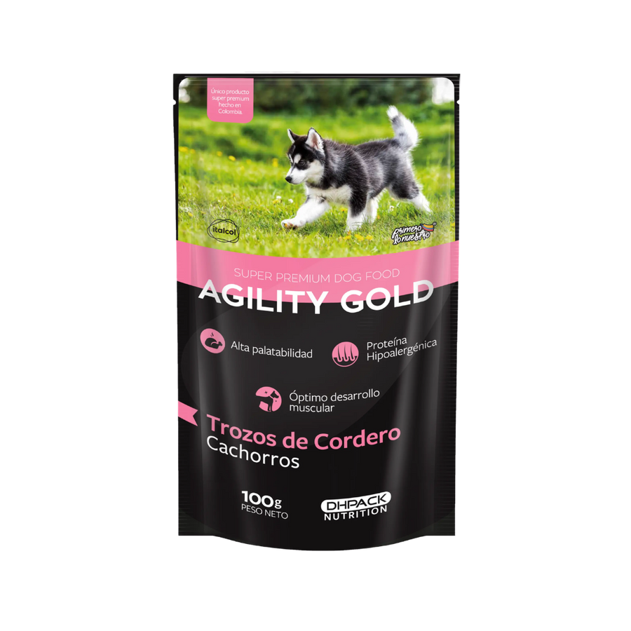 Alimento Húmedo Agility Gold de Cordero para Cachorros en Crecimiento