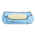 Cama Rectangular Azul Celeste Kanu Pet para Perro