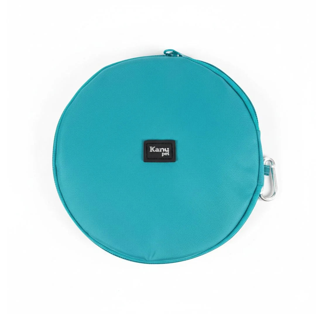 Comedero Redondo Portatil en Lona Kanu Pet para Perro y Gato