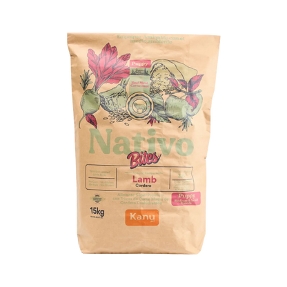 Alimento Seco Nativo Bites Cordero Kanu Pet para Perro Cachorros