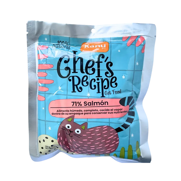 Alimento Húmedo Completo Chef's Recipe Salmón Kanu Pet para Gatos