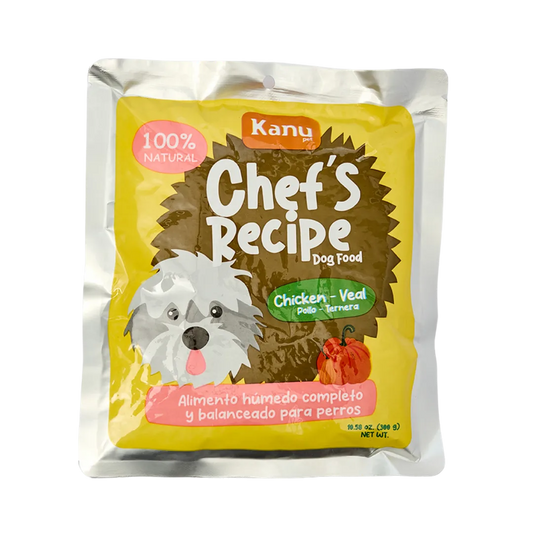 Alimento Húmedo Completo Chef's Recipe Pollo y Ternera Kanu Pet para Perros