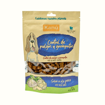 Galletas Blandas con Ajo Kanu Control Pulgas y Garrapatas Kanu Pet para Perro. 100% Naturales