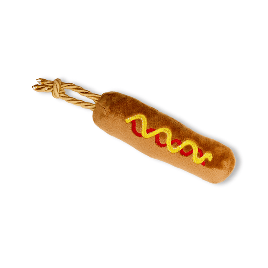 Juguete de Peluche de Corn Hot Dog Kanu Pet para Perro