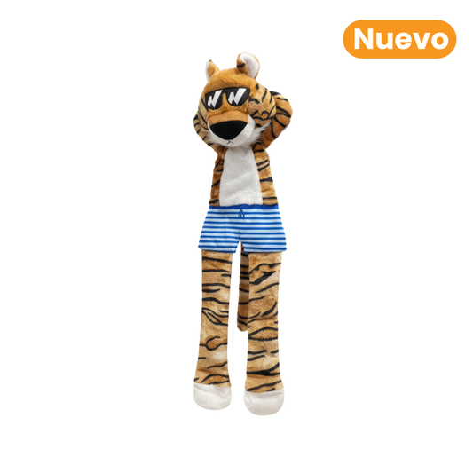 Juguete de Peluche Tigre Jumbo Skinnez Kanu Pet para Perro