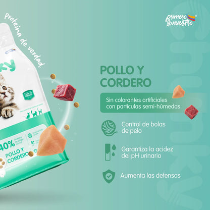 Alimento  chunky gatitos pollo-ordero