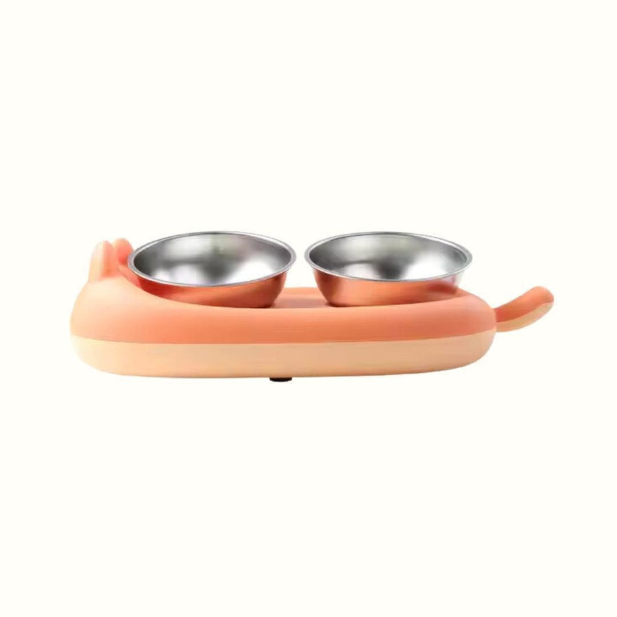 Comedero Miau de Acero Inoxidable Kanu Pet para Gato
