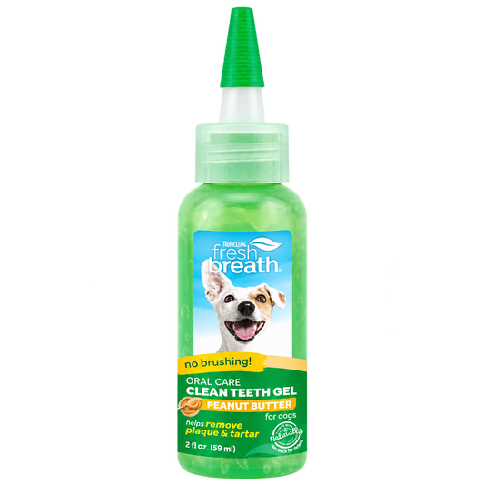 Gel Dental TropiClean Mantequilla de Maní para Perros
