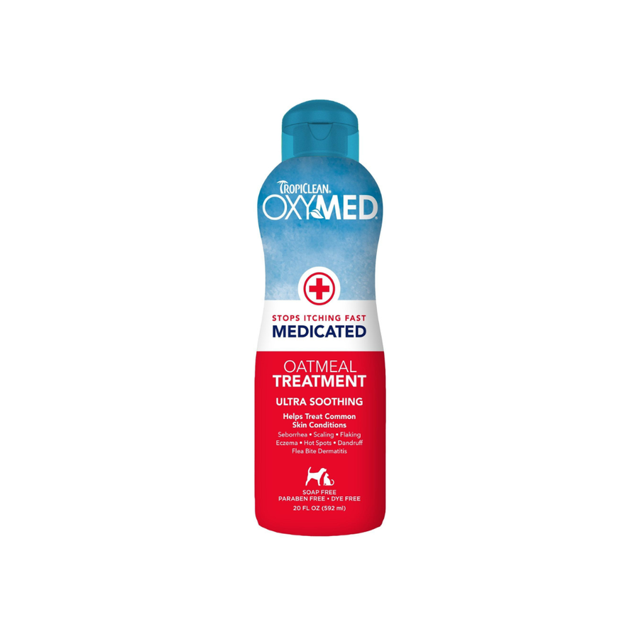Acondicionador  Tropiclean OxyMed de avena para perros y gatos