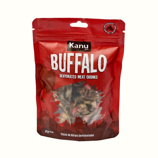 Snack de Trozos de Búfalo Deshidratados Kanu Pet para perros y gatos 100% Natural , Un solo ingrediente