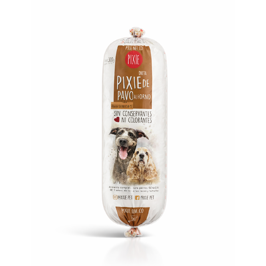 Alimento  Congelado Pixie de pavo al horno para perros senior (baja en grasa y proteína)