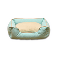 Cama Rectangular Ovejero Verde Aguamarina Kanu Pet para Perro