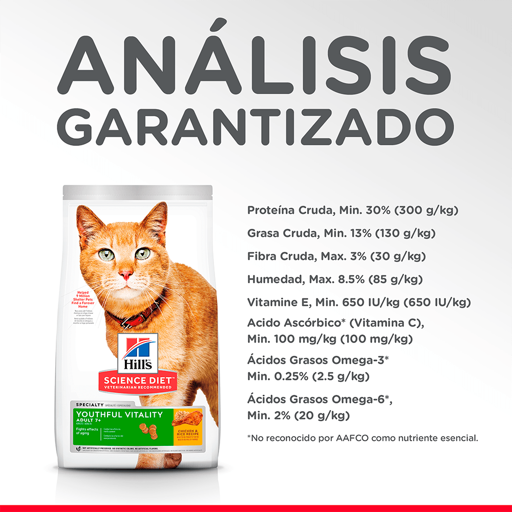 Alimento para gato Hills Youthful Adulto