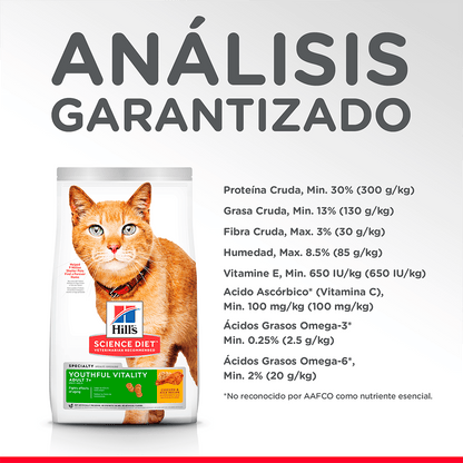 Alimento para gato Hills Youthful Adulto