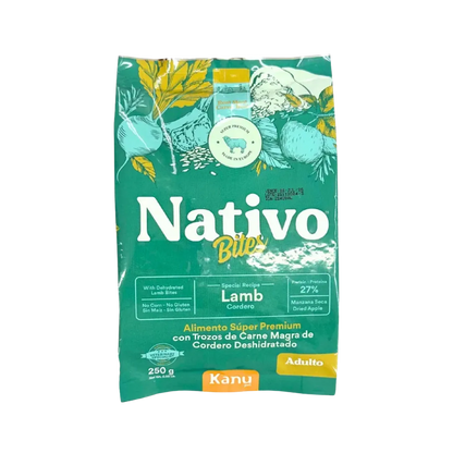Alimento Seco Nativo Bites Cordero Kanu Pet para Perro Adulto