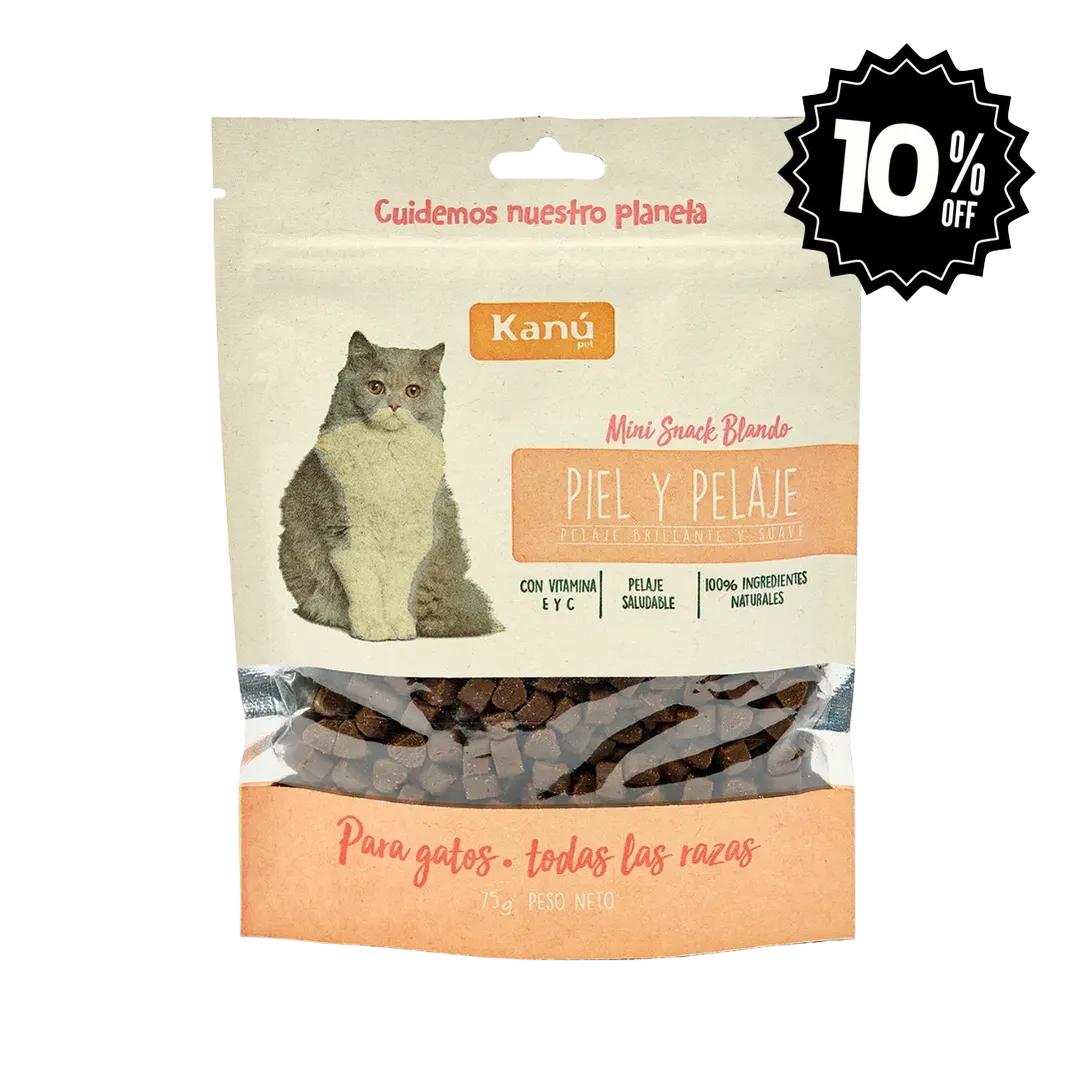 Galletas Piel y Pelaje Kanu Pet para gatos