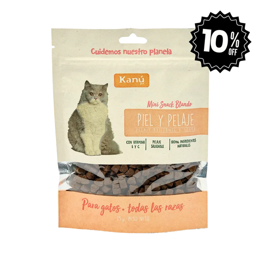 Galletas Piel y Pelaje Kanu Pet para gatos