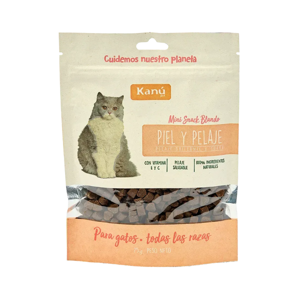 Galletas Piel y Pelaje Kanu Pet para gatos