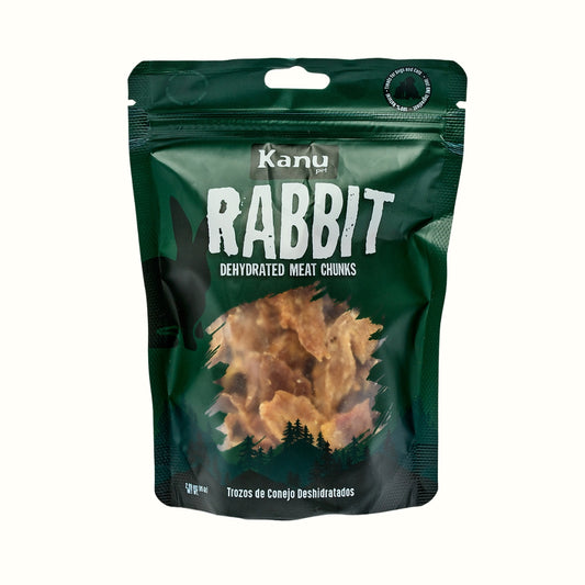 Snack de Trozos de Conejo Deshidratados Kanu Pet para perros y gatos 100% Natural , Un solo ingrediente