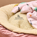 Cama Redonda Ovejero Rosada Kanu Pet para Perro