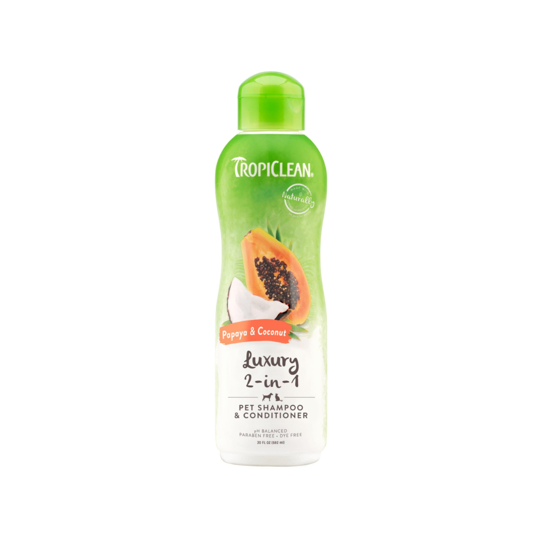 Shampoo y Acondicionador Luxury Tropiclean  2en1 Papaya y Coco