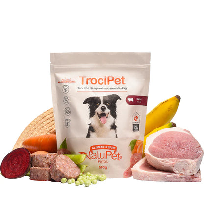 Alimento Congelado TrociPet Carne Natupet para Perros