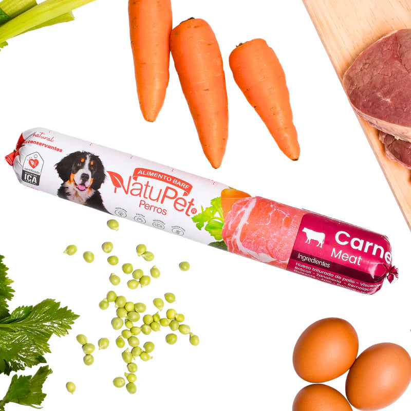 Alimento Congelado Natubarra Carne Natupet para Perros
