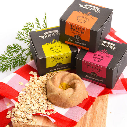 Muffin Pollito Carrot Natupet para Perros