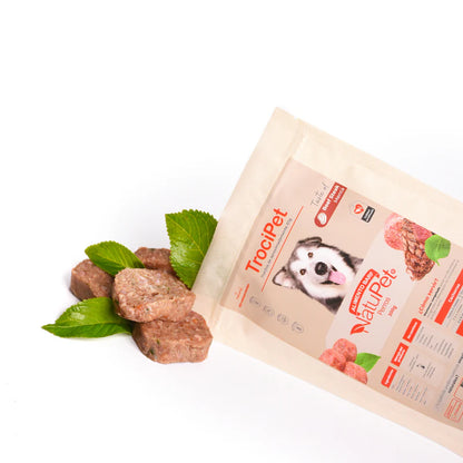 Alimento Congelado TrociPet Beef Steak Natupet para Perros
