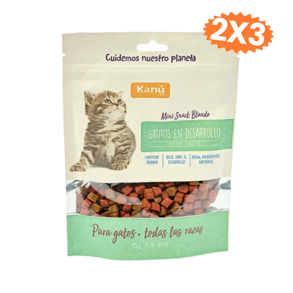 Galletas Blandas Kanu Pet Gatitos en Desarrollo y Apoyo al Crecimiento Muscular