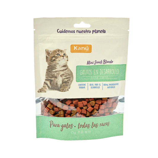 Galletas Blandas Kanu Pet Gatitos en Desarrollo y Apoyo al Crecimiento Muscular
