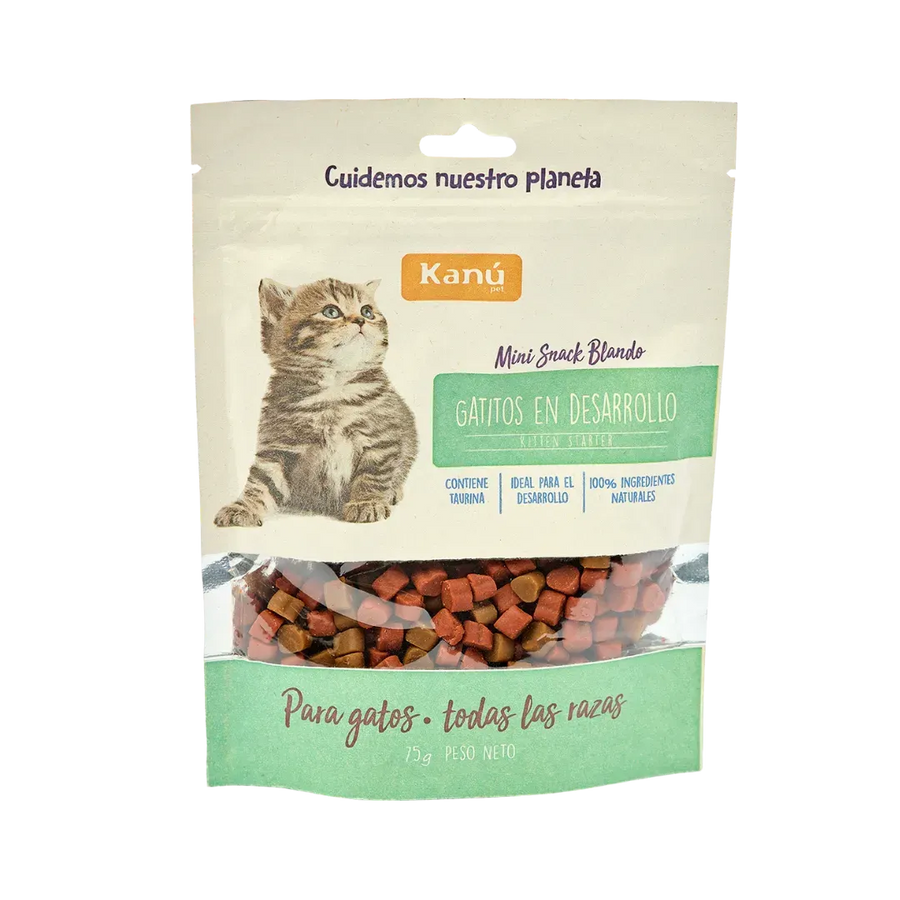 Galletas Blandas Kanu Pet Gatitos en Desarrollo y Apoyo al Crecimiento Muscular