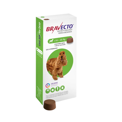 Antipulgas Bravecto  para Perros de 10 a 20 Kg