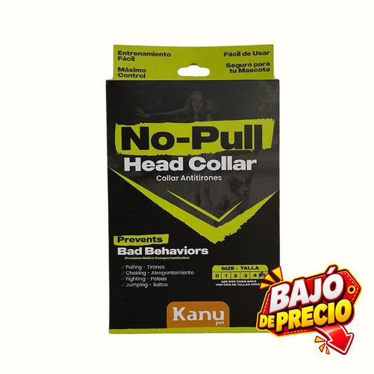 Arnés Bozal tipo Healty Negro Kanu Pet para Perro