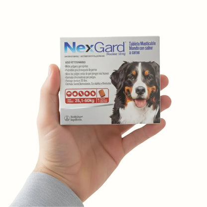 Antipulgas Nexgard para Perros de  25 a 50 Kg Sabor a Carne