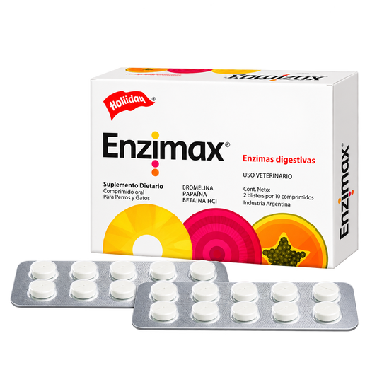 Suplemento digestivo Enzimax para Perros y Gatos