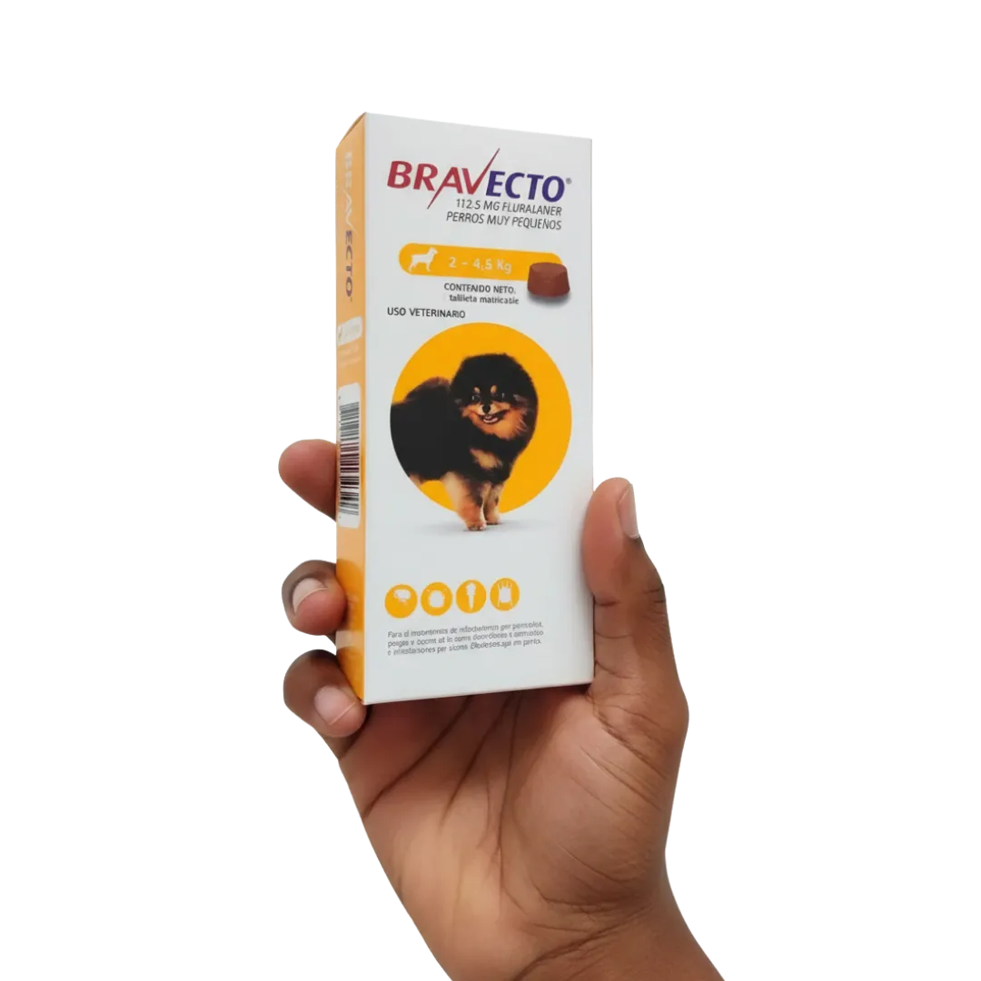 Antipulgas Bravecto  para Perros 2 a 4.5 Kg