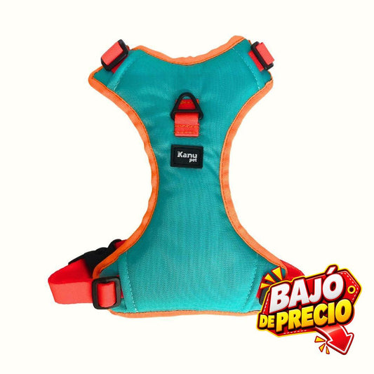 Pechera Verde Menta / Naranja Neon Kanu Pet para Perro