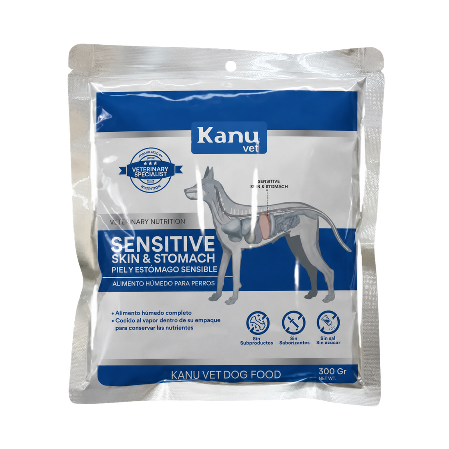 Alimento Húmedo Medicado Kanu Vet Piel y Estómago Sensible para Perros Adultos
