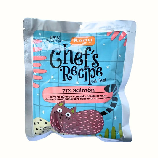 Alimento húmedo Chef recipe Salmon gatos toda razas